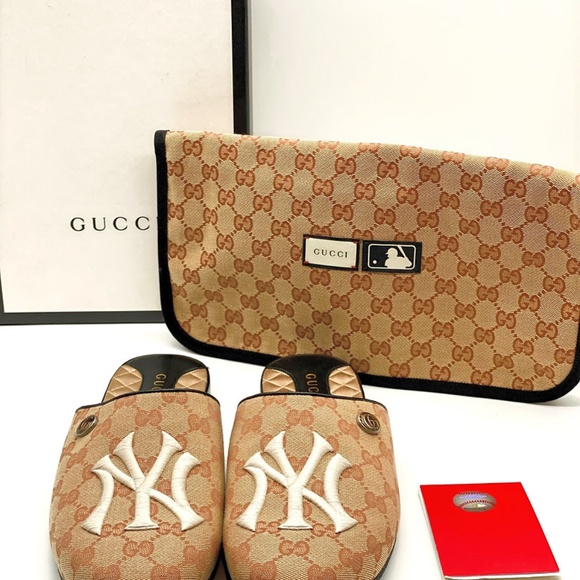 Gucci Other - Gucci x NY Yankees GG Slippers Special Edition
